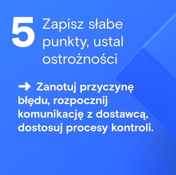 Wyprowadź środki ostrożności i udokumentuj słabe punkty