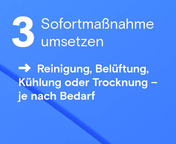 Sofortmaßnahme umsetzen