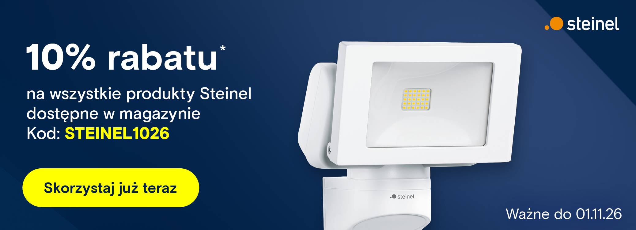 10% zniżki na dostępne od ręki produkty Steinel