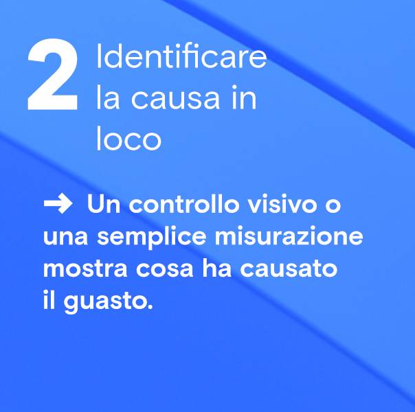 Identificare la causa in loco