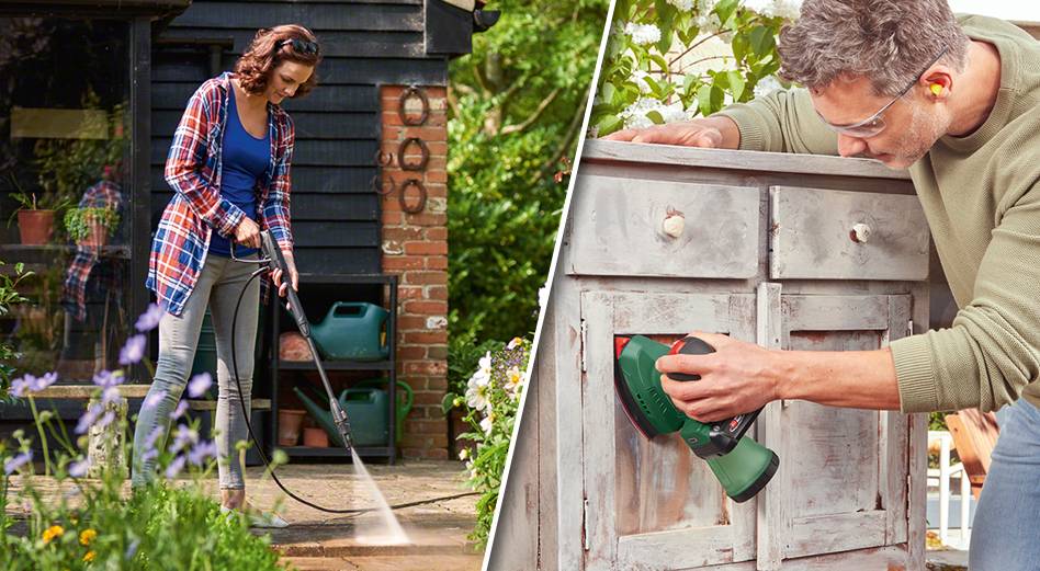 Hochdruckreinigung und Schleifen