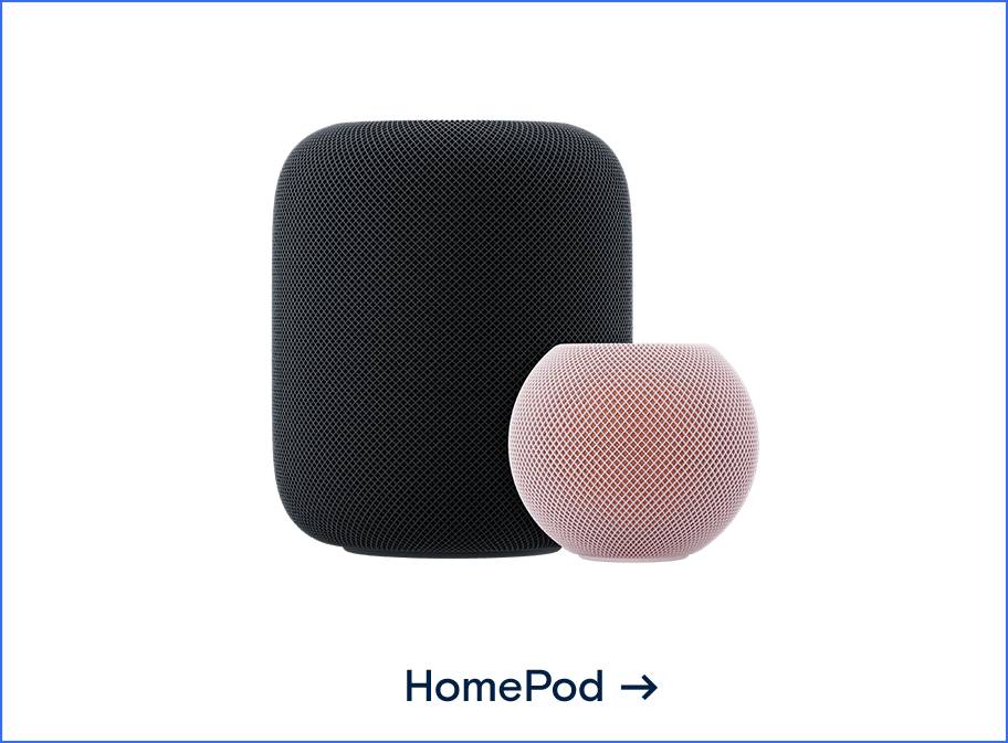 Bild des Apple HomePod. Weiterleitung zum Apple HomePod