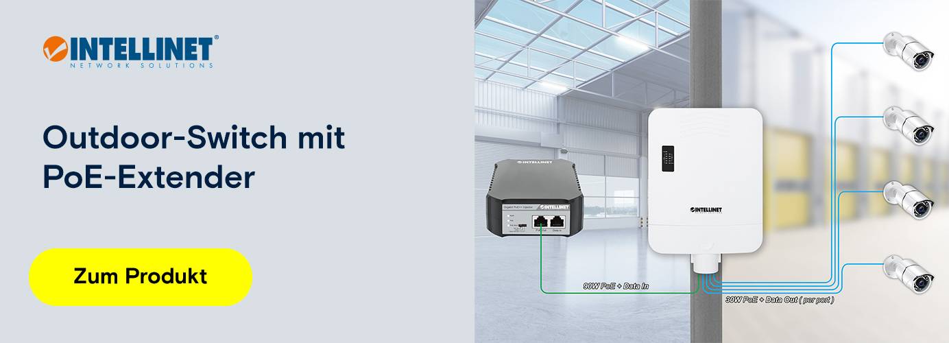 IC Intracom - Outdoor Switch mit PoE-Extender