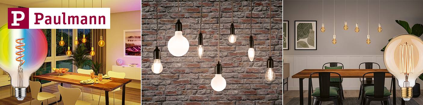 Anwendungbild einiger Leuchtmittel vom Paulmann