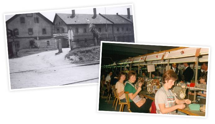 Firma Grundig in der alten Keramikfabrik