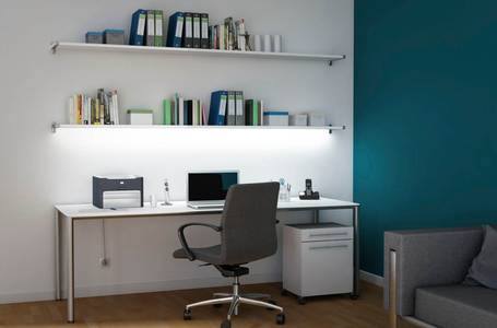 LED-Lichtbänder können auch ideal für die Beleuchtung im Arbeitszimmer genutzt werden