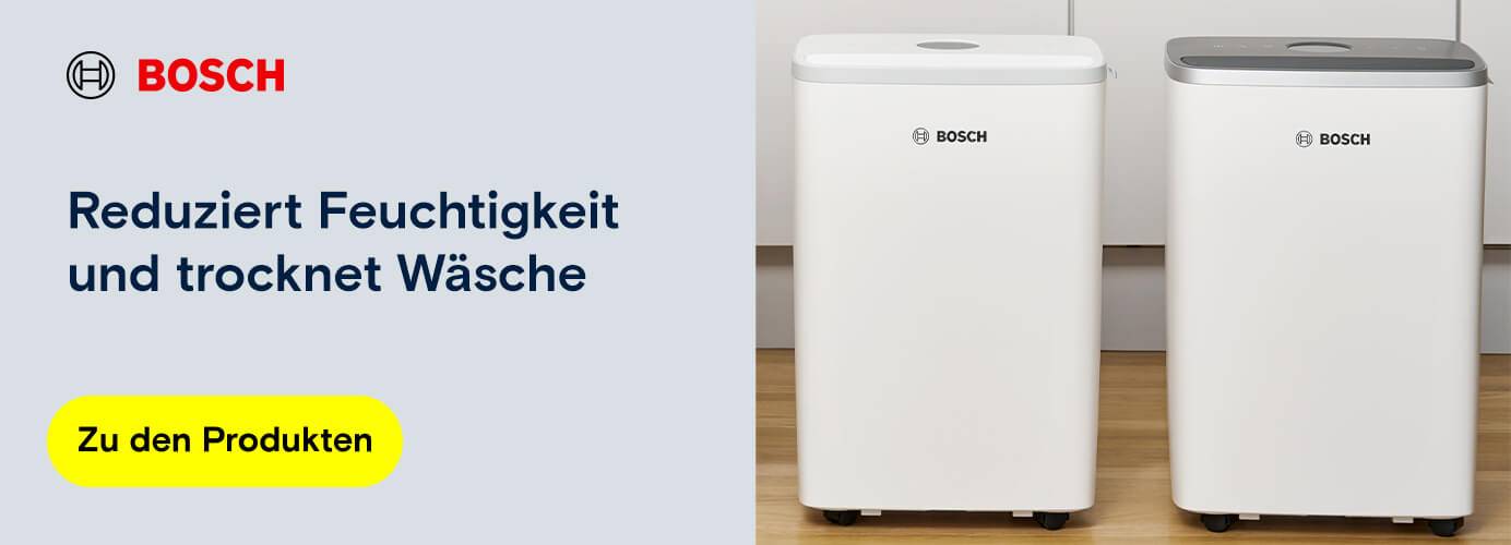 Bosch - Reduziert Feuchtigkeit und trocknet Wäsche 