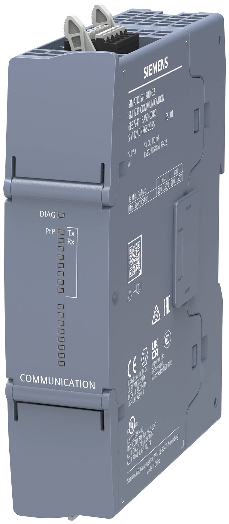 SIMATIC S7-1200 G2  Produktbild mit dunkelblauen Hintergrund