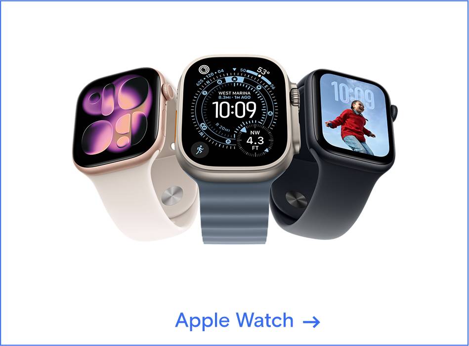 Gruppenbild der aktuellsten Apple Watch Modelle