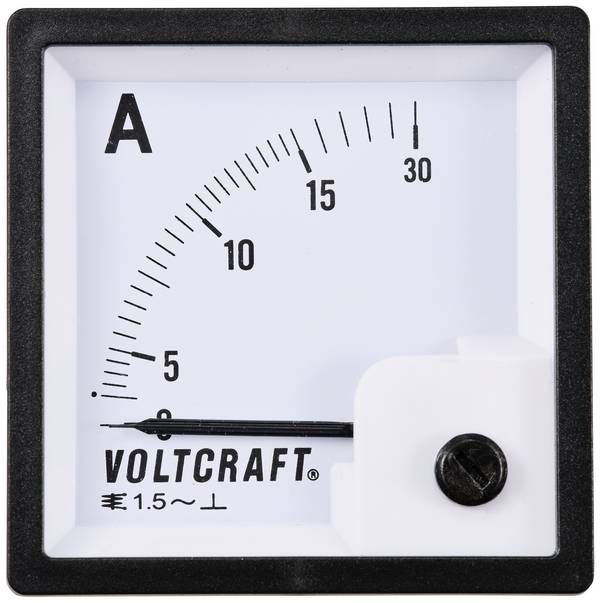Analogové panelové měřidlo VOLTCRAFT AM-72X72/15A 15 A