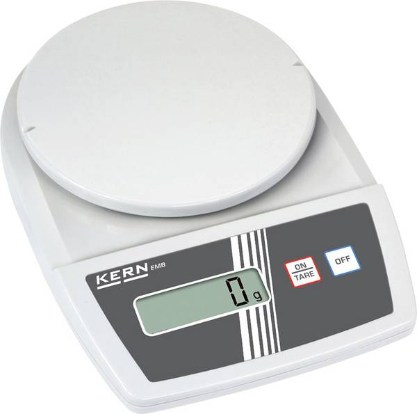 Kern KERN Školní váha EMB 2200-0  Max. váživost 2.2 kg Rozlišení 1 g na baterii bílá
