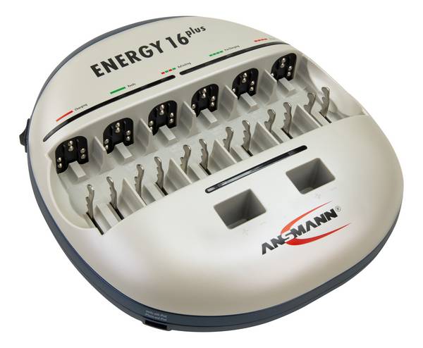 Ansmann Energy 16 plus nabíječka akumulátorů NiCd, NiMH AAA, AA, malé mono, velké mono, 9 V