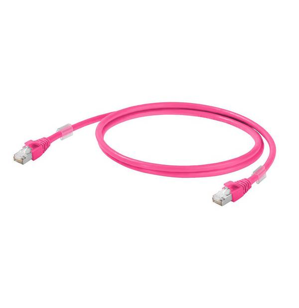 Weidmüller 1201270030 RJ45 síťové kabely, propojovací kabely CAT 6A S/FTP 3.00 m purpurová UL certifikace 1 ks