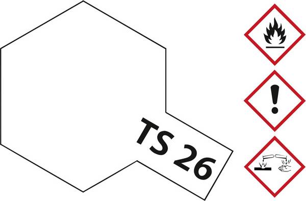 Tamiya akrylová barva bílá TS-26 nádoba se sprejem 100 ml
