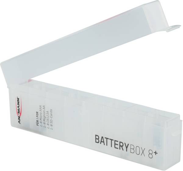 Ansmann Foto Plus 8 úložný box na baterie 8x AAA, AA, CR 123 (d x š x v) 160 x 22 x 55 mm