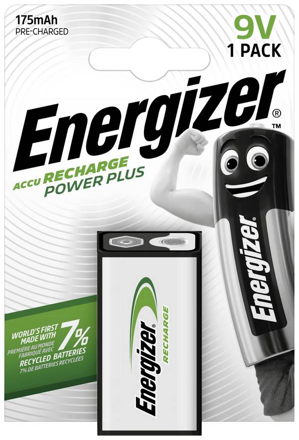 Energizer Power Plus 6LR61 akumulátor 9 V Ni-MH 175 mAh 8.4 V 1 ks
