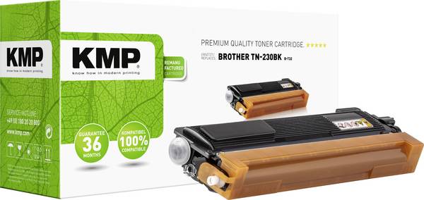 KMP náplň do tiskárny náhradní Brother TN-230BK, TN230BK kompatibilní černá 2200 Seiten B-T32