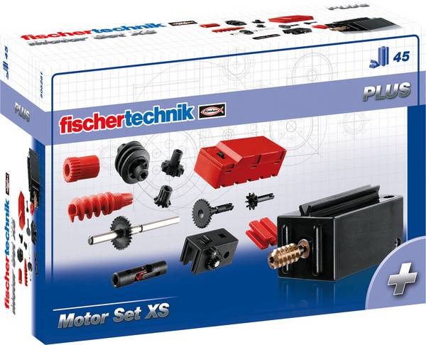 fischertechnik 505281 PLUS Motor Set XS mechanika, elekronika experimentální sada, od 7 let