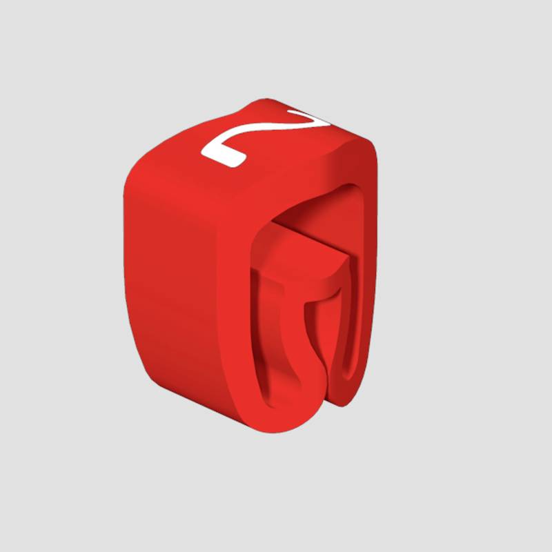 Červené 3D logo HTC na šedém pozadí.