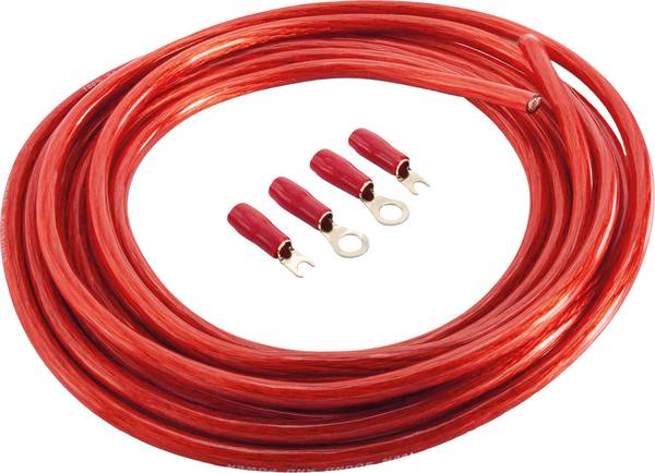 Sinuslive sada napájecích kabelů k HiFi zesilovači do auta  16 mm²   pozlacený