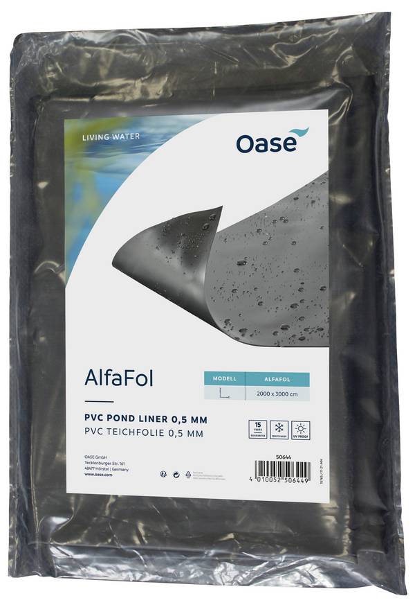 jezírková fólie Oase 50644, (d x š) 2 m x 3 m, 0,5 mm, černá