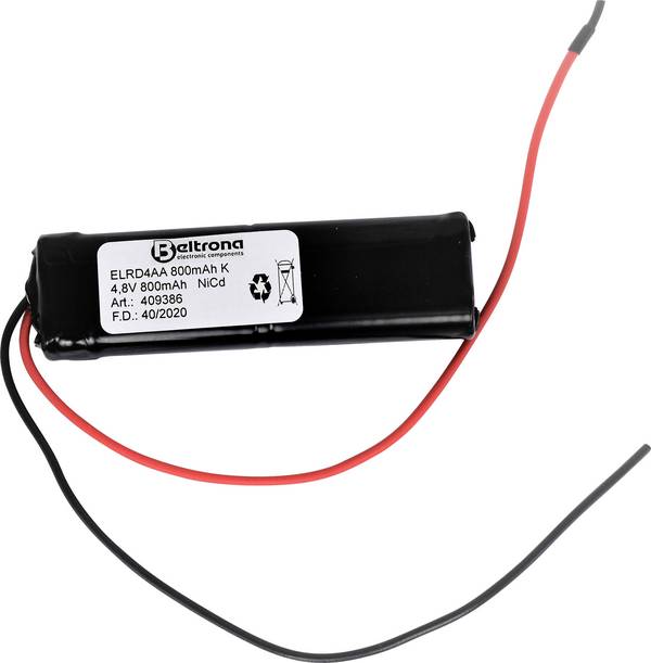 akumulátor do nouzových světel Beltrona N/A ELRD4AA800, s kabelem, 800 mAh, 4.8 V
