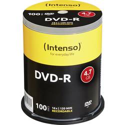 DVD-R 4.7 GB Intenso 4101156, 100 ks, vřeteno