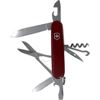 Victorinox Climber 1.3703 švýcarský kapesní nožík počet funkcí 14 červená (transparentní)-0