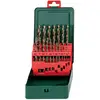 Metabo 627157000 HSS sada spirálových vrtáku do kovu 19dílná 1 mm, 1.5 mm, 2 mm, 2.5 mm, 3 mm, 3.5 mm, 4 mm, 4.5 mm, 5 mm, 5.5 mm, 6 mm, 6.5 mm, 7 mm, 7.5 mm, 8 mm, 8.5 mm, 9 mm, 9.5 mm, 10 mm Cobalt DIN 338 válcová stopka 1 sada