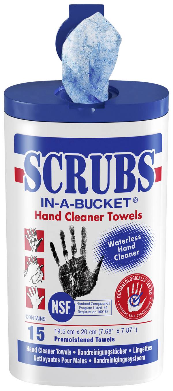 Scrubs In-a-Bucket 42215 čisticí utěrky na ruce 15 ks 15 ks