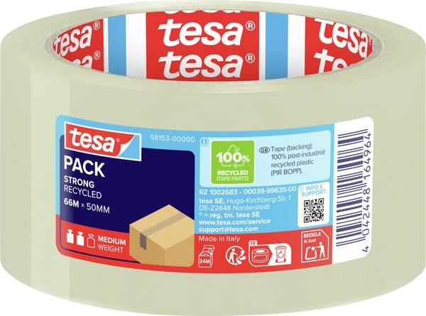tesa ECO & STRONG 58153-00000-00 balicí lepicí páska TESAPACK® transparentní (d x š) 66 m x 50 mm 1 ks