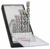 Bosch Accessories 2607010545 tvrdý kov sada vrtáku do betonu 7dílná 4 mm, 5 mm, 6 mm, 6 mm, 8 mm, 10 mm, 12 mm válcová stopka 1 sada