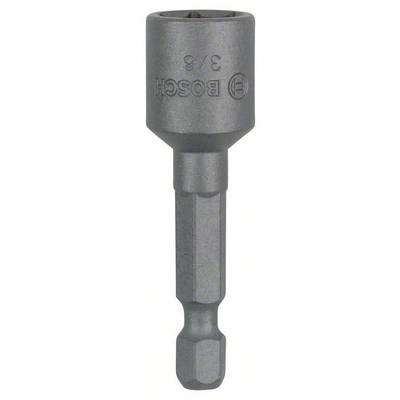 Držák bitů od Bosche s 3/8palcovým připojením, vyrobený z kovu, vhodný pro různé aplikace v ručních a elektrickických nástrojích.