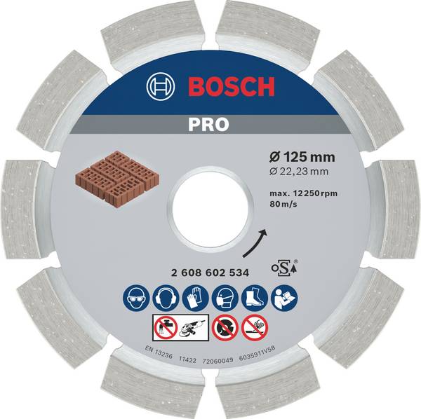 Bosch Accessories 2608602534 2608602534 diamantový řezný kotouč Průměr 125 mm   1 ks