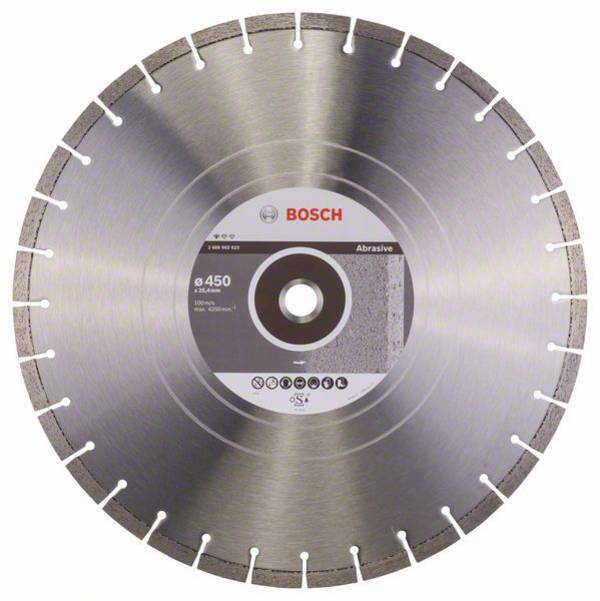Bosch Accessories 2608602623 Bosch Power Tools diamantový řezný kotouč Průměr 450 mm Ø otvoru 25.40 mm Abrazivní materiály 1 ks