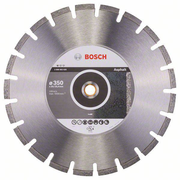Bosch Accessories 2608602625 Bosch Power Tools diamantový řezný kotouč Průměr 350 mm Ø otvoru 20.00 mm Asfalt 1 ks