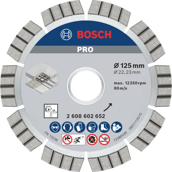 Bosch Accessories 2608602652 Bosch Power Tools diamantový řezný kotouč Průměr 125 mm   1 ks