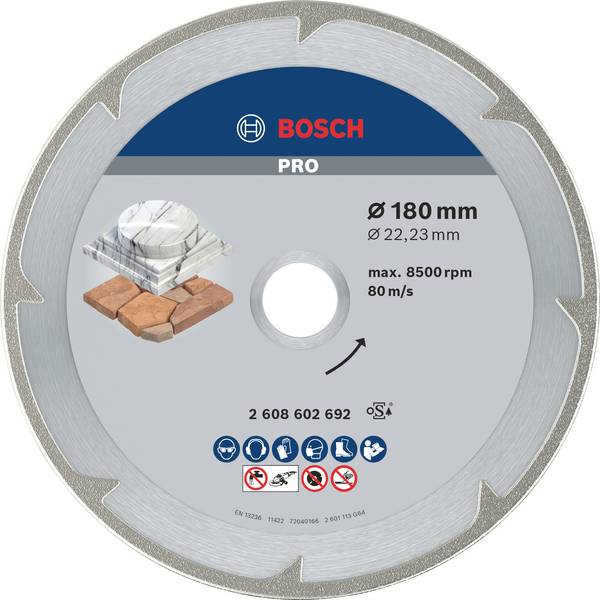 Bosch Accessories 2608602692 Bosch Power Tools diamantový řezný kotouč Průměr 180 mm Ø otvoru 22.23 mm mramor 1 ks