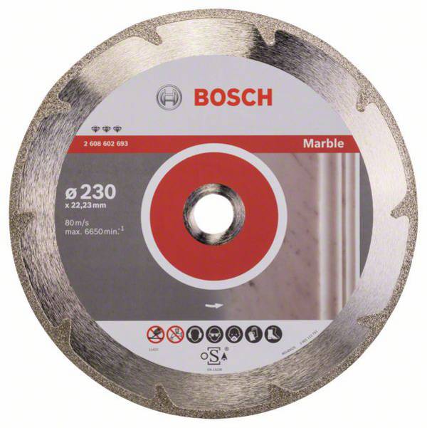 Bosch Accessories 2608602693 Bosch Power Tools diamantový řezný kotouč Průměr 230 mm Ø otvoru 22.23 mm mramor 1 ks