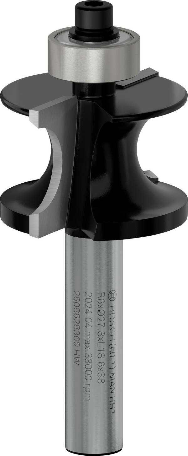 Bosch Accessories 2608628360 podvalková fréza, tvrdokov, Délka 63 mm, Ø hřídele 8 mm