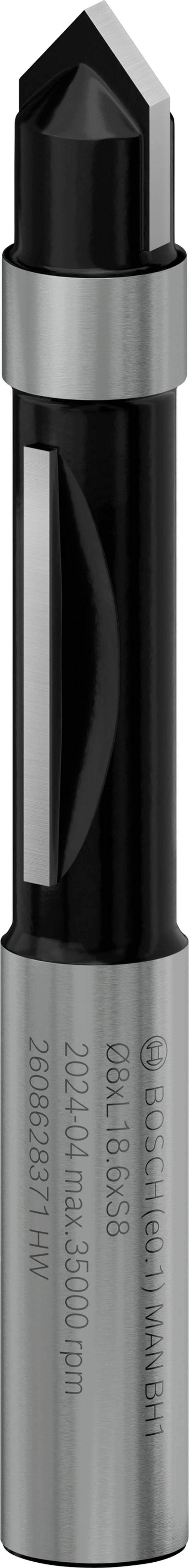 Bosch Accessories 2608628371 kopírovací fréza, tvrdokov, Délka 64 mm, Vnější Ø 8 mm, Ø hřídele 8 mm