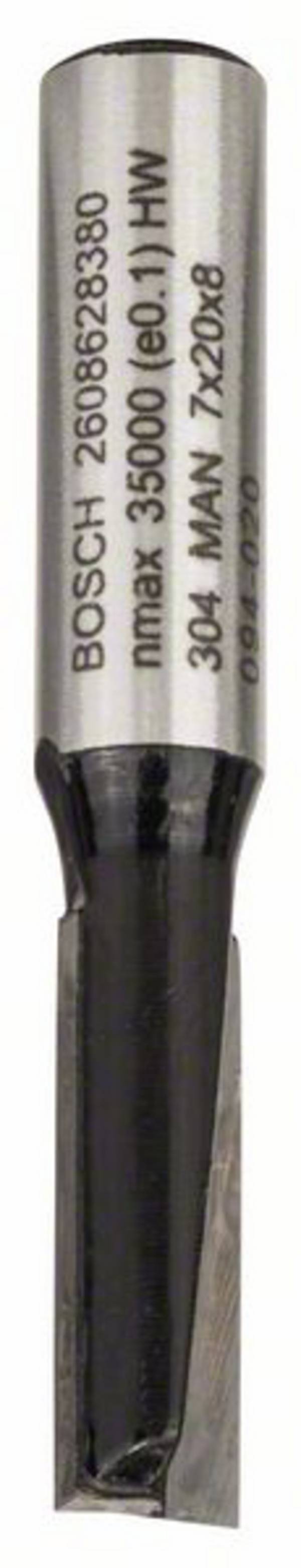 Bosch Accessories 2608628380 drážkovací fréza, tvrdokov, Délka 51 mm, Vnější Ø 7 mm, Ø hřídele 8 mm