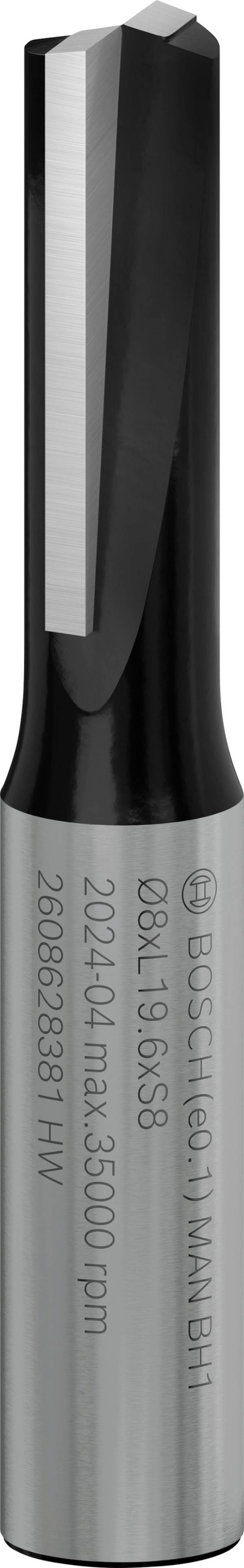 Bosch Accessories 2608628381 drážkovací fréza, tvrdokov, Délka 51 mm, Vnější Ø 8 mm, Ø hřídele 8 mm