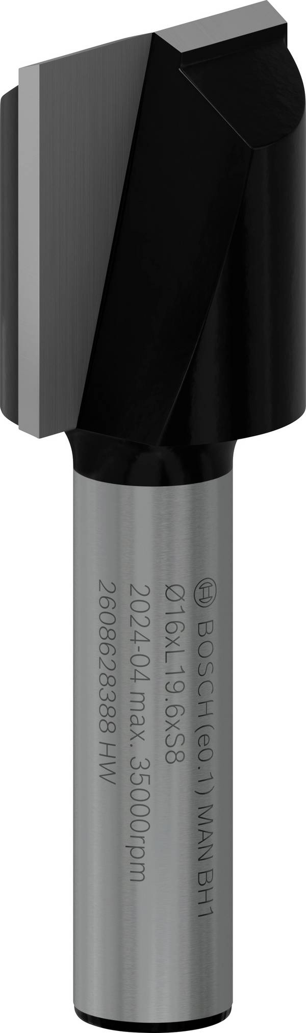 Bosch Accessories 2608628388 drážkovací fréza, tvrdokov, Délka 51 mm, Vnější Ø 16 mm, Ø hřídele 8 mm