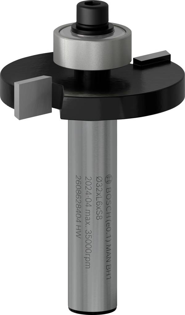 Bosch Accessories 2608628404 drážkovací fréza, tvrdokov, Délka 51 mm, Vnější Ø 32 mm, Ø hřídele 8 mm