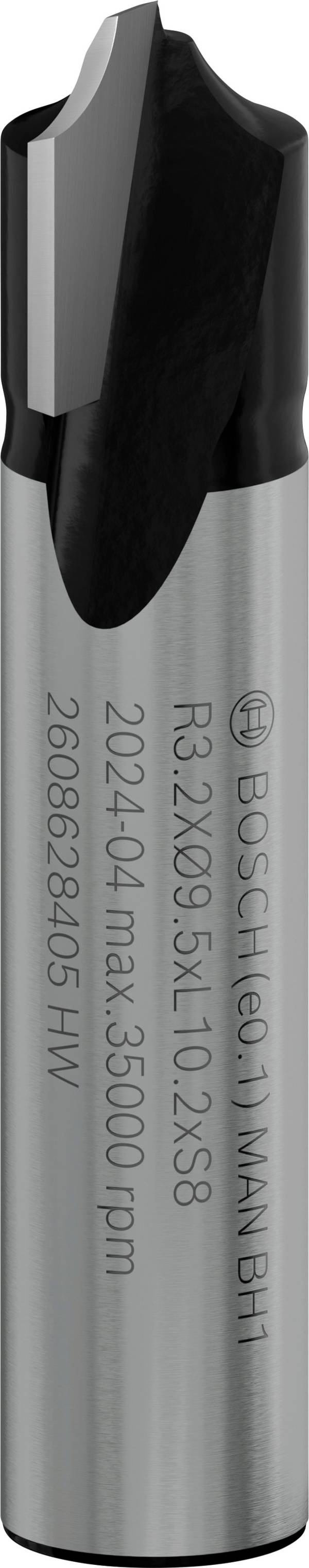 Bosch Accessories 2608628405 podvalková fréza, tvrdokov, Délka 41 mm, Vnější Ø 9.5 mm, Ø hřídele 8 mm