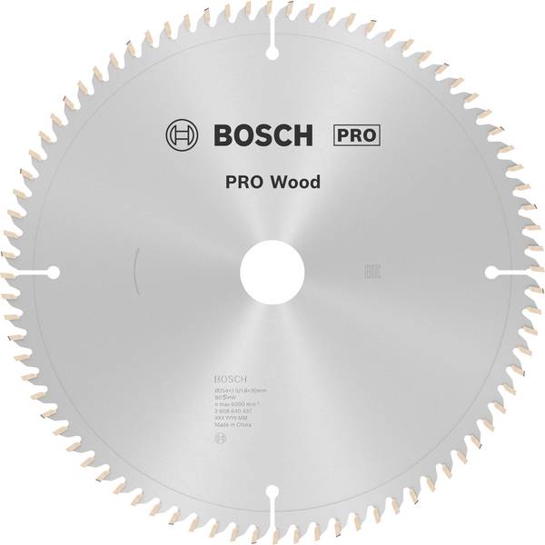 Bosch Accessories Optiline 2608640437 tvrdokovový pilový kotouč   254 x 30 x 2.5 mm Počet zubů (na palec): 80 1 ks