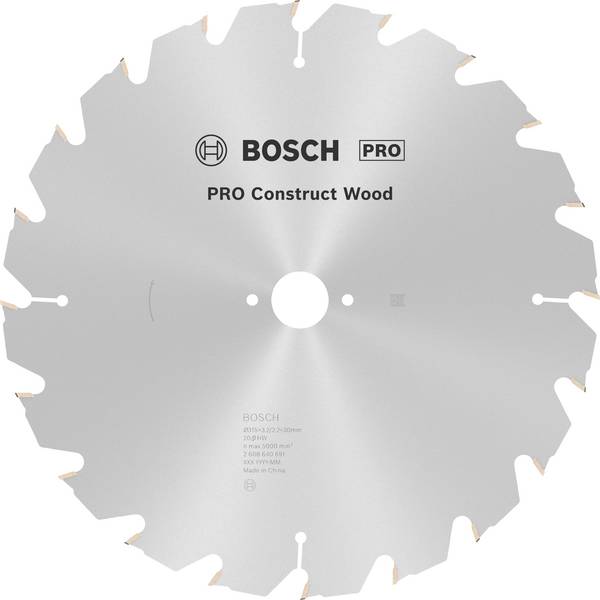 Bosch Accessories Construct Wood 2608640691 tvrdokovový pilový kotouč   315 x 30 x 3.2 mm Počet zubů (na palec): 20 1 ks