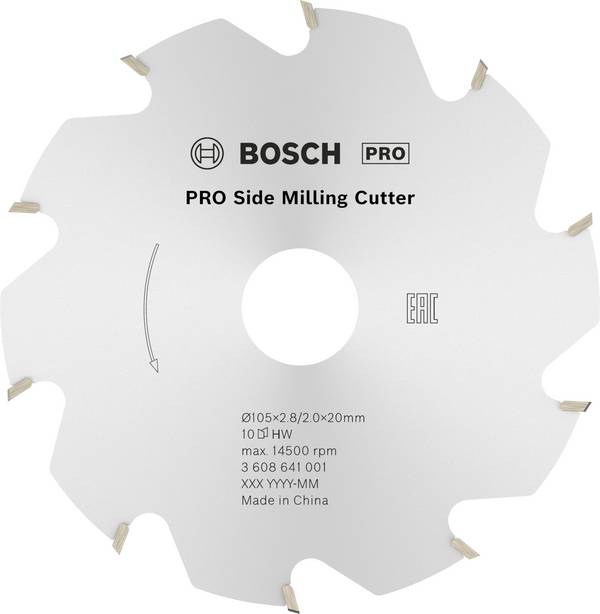 Bosch Accessories 3608641001 kotoučová fréza, tvrdokov, okno, Vnější Ø 20 mm