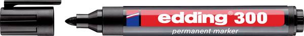 Edding 300 4-300001 permanentní popisovač  černá Vodotěsné: Ano